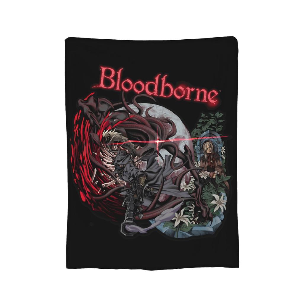 Bloodborne Video Game Blankets Velvet Summer Breathable Warm Throw Blanket for Sofa Car Bedding Throws