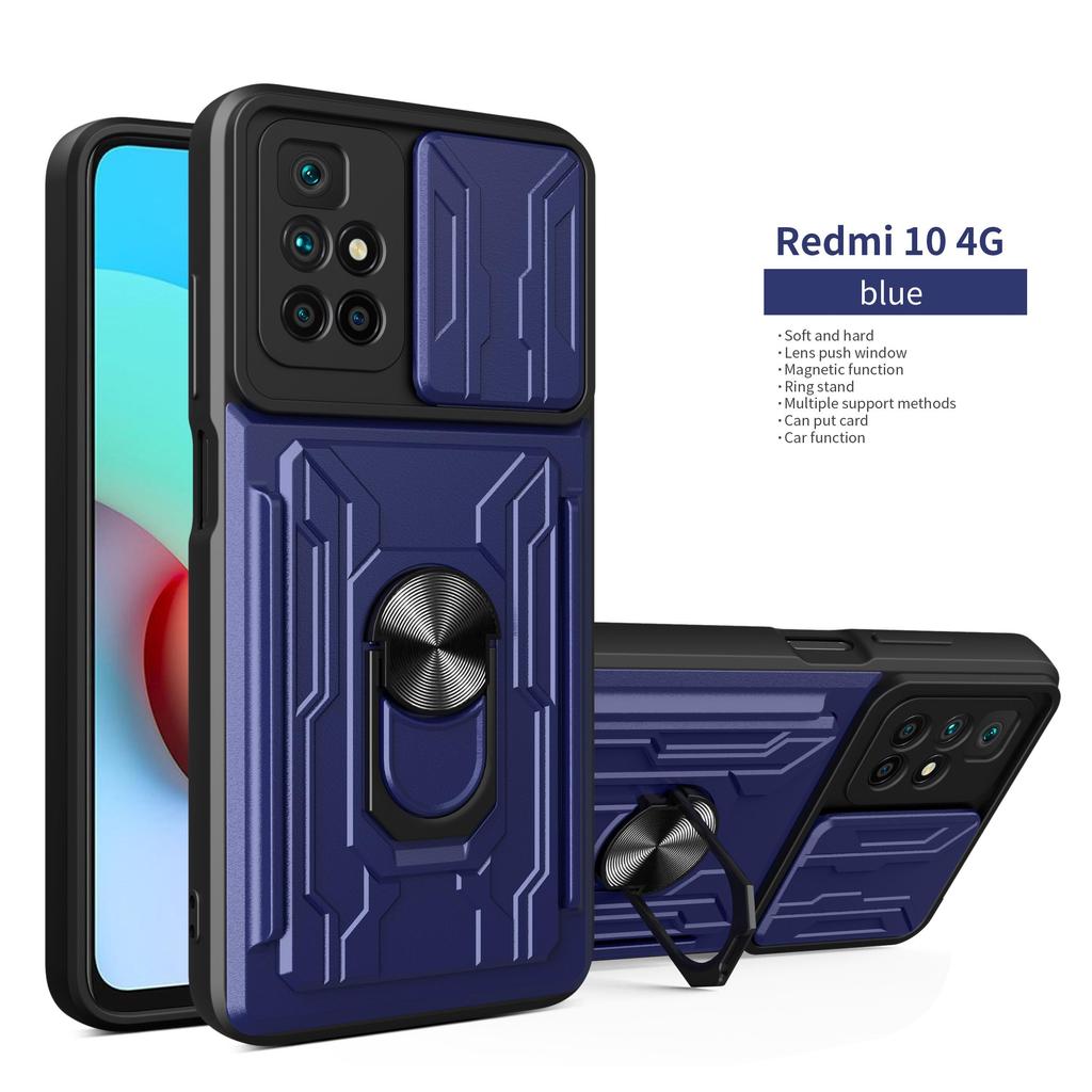 Camera Lens Protection Case For Samsung A02S A22 A12 A30 A50 S20 Ultra iPhone 11 12 13 Pro Max Removable Card Slot Bracket Finger Ring Phone Cover