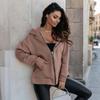 Женский весенне-осенний повседневный кардиган с капюшоном и длинным рукавом на молнии, однотонный, толстовка