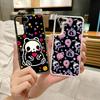 Cartoon Animals Skeleton Skull Phone Case Colored Silver Cover For Samsung Galaxy S21 S22 S23 S24 S25Note20 Ultra Plus Fe