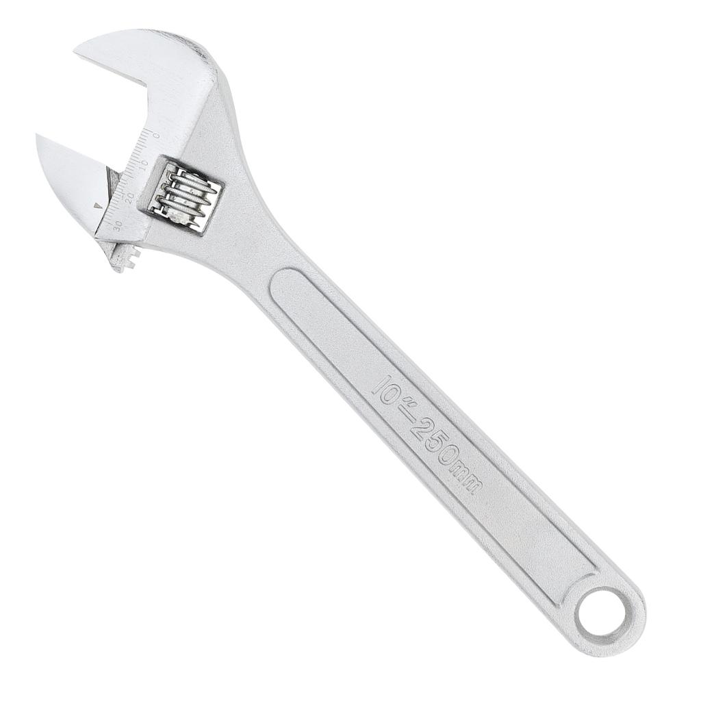 4 / 6 / 8 / 10 Inch Clear Scale Ruler Adjustable Wrench with Maximum Gripping Power, Heavy Duty Drop Forged Steel Open End Wrench