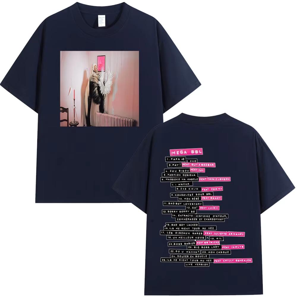 Rapper Theodora Mega Bbl album graphics 100Cotton music Tshirt Men 2026 New Summer Hip hop unisex Short sleeve shirt fan gifts