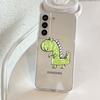 Маленький динозавр милый прозрачный чехол для Samsung Galaxy S22 S20 FE S21 S10 S9 Plus Note 20 Ultra 10 Lite мягкий чехол для телефона