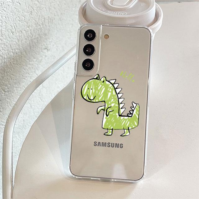 Маленький динозавр милый прозрачный чехол для Samsung Galaxy S22 S20 FE S21 S10 S9 Plus Note 20 Ultra 10 Lite мягкий чехол для телефона