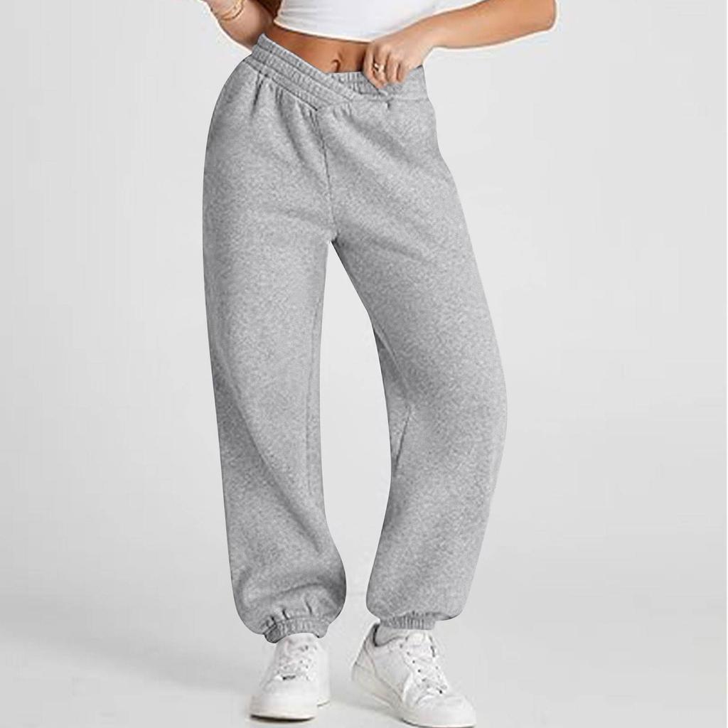 Женские повседневные модные однотонные спортивные штаны, спортивные штаны, брюки с эластичной талией и завязками на шнурке