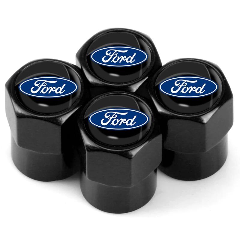 Горячая автомобильная наклейка Для Ford Новые 4 шт. Автомобильный стайлинг Алюминиевый сплав Колпачки клапанов шин для Ford Escape Kuga Mondeo Ecosport F