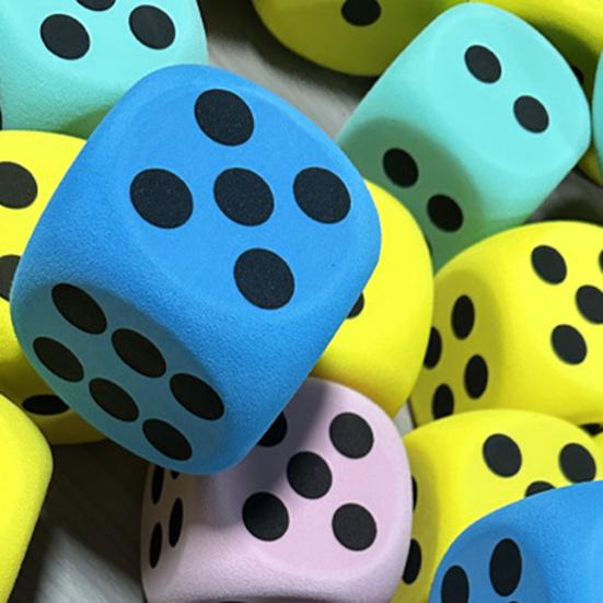 6 шт. Гигантские кубики из пенопласта ЭВА 3,8/6/8 см с закругленными углами, шестигранные, большие игральные кости, игрушка, реквизит для настольной игры, игра, украшение для вечеринки в стиле казино