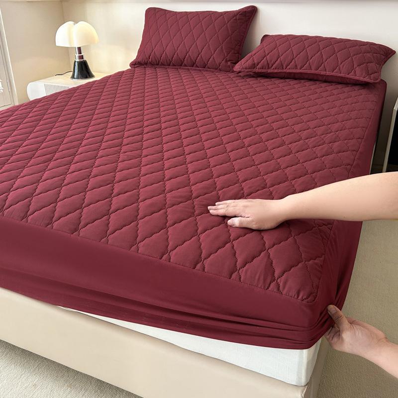 Ticken Cotton Waterproof Bed Sheet Waterproof Fitted Sheet Quilted Mattress Cover Mattress Protector Bedding Mattress Cover