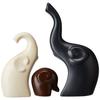 Home Décor Elephant Family Matte Finish Ceramic Fantasy Figures(Set of 3 Piece,Multicolor)