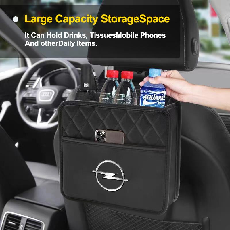 Car storage bag, multifunctional seat back storageFor Opel Corsa Astra Insignia Vectra Zafira Meriva Mokka Grandland Vivaro