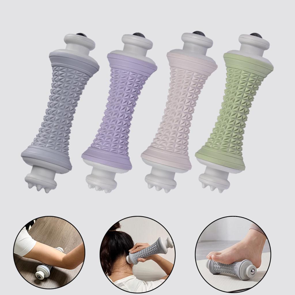 Foot Massage Roller 3 In 1 Non-Slip Yoga Massage Ball Plantar Fascia Roller Muscle Relaxation Care Plastic Manual Foot Massager