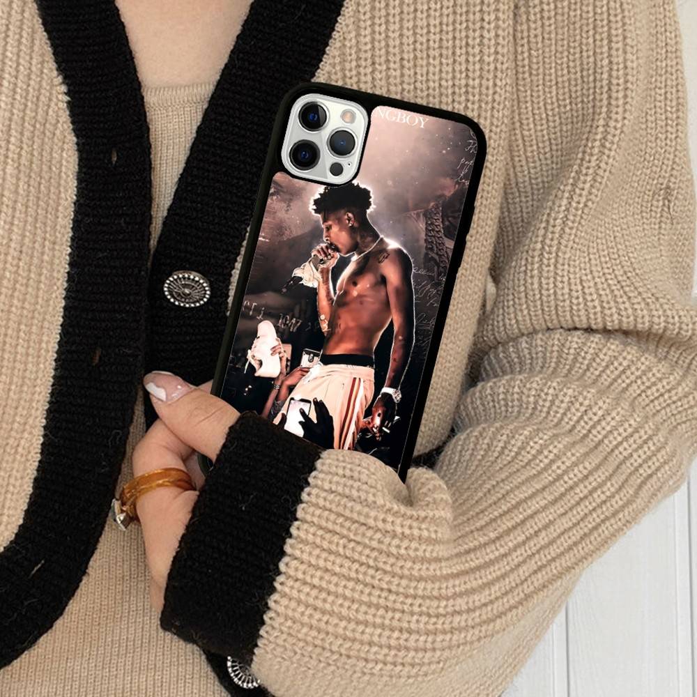 Singer YoungBoy Never Broke Again PC+TPU Phone Case For IPhone 17 16 15 14 PRO MAX 11 12 13 PLUS MINI Cover