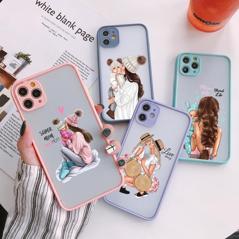 Супермама Малышка Сын Ударопрочный Чехол Для Телефона Для iPhone 13 12 14 15 11 Pro Max Mini 16 15 14 Plus 17 Pro Max Мультяшная Задняя Крышка