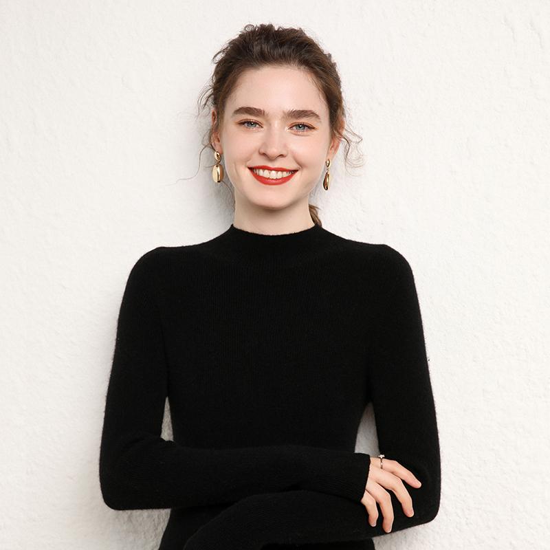 Women's Cashmere Sweater Qinghe Cashmere 100% Cashmere Women's Autumn and Winter Cashmere Sweater Soft and Warm