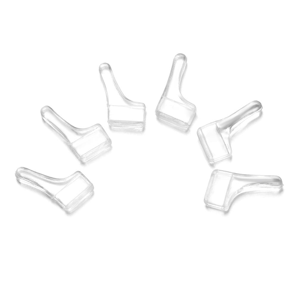 10 пар держателей дужек очков, прозрачные силиконовые крючки для ушей против скольжения, аксессуары для очков