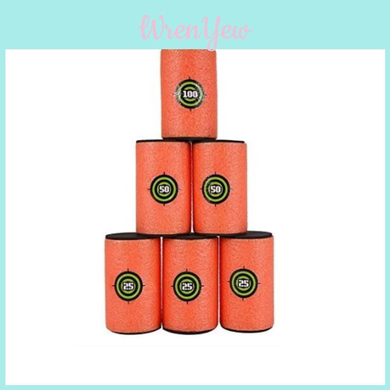 Large Foam Eva Target Buckets With Numeric Markings For Soft Bullet Shooting Fun