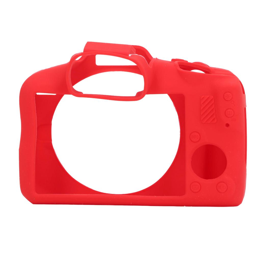 Soft Silicone Protective Case for R100 Lightweight Ultra Thin Camera Fullbody Housing Cover Skin Firm Grip Red