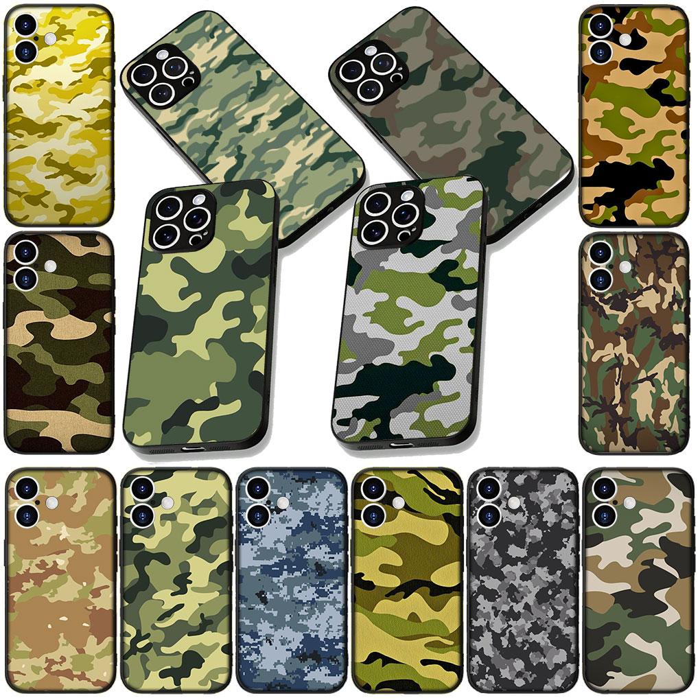 Мягкий чехол для Xiaomi Poco C75 C65 C71 C85 X7 X6 M6 M7 F7 F8 Ultra F6 Pro Чехол для телефона Камуфляж Военный Армейский Камуфляжный Рисунок