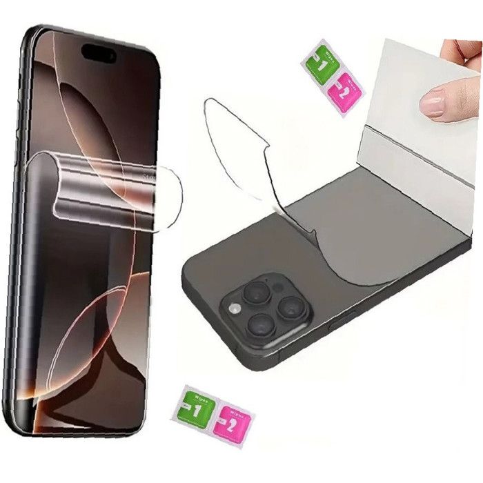 Film de protection - AILIKA - Sony Xperia 5 Ii - Hydrogel 2-en-1 - Transparent - Résistant aux rayures