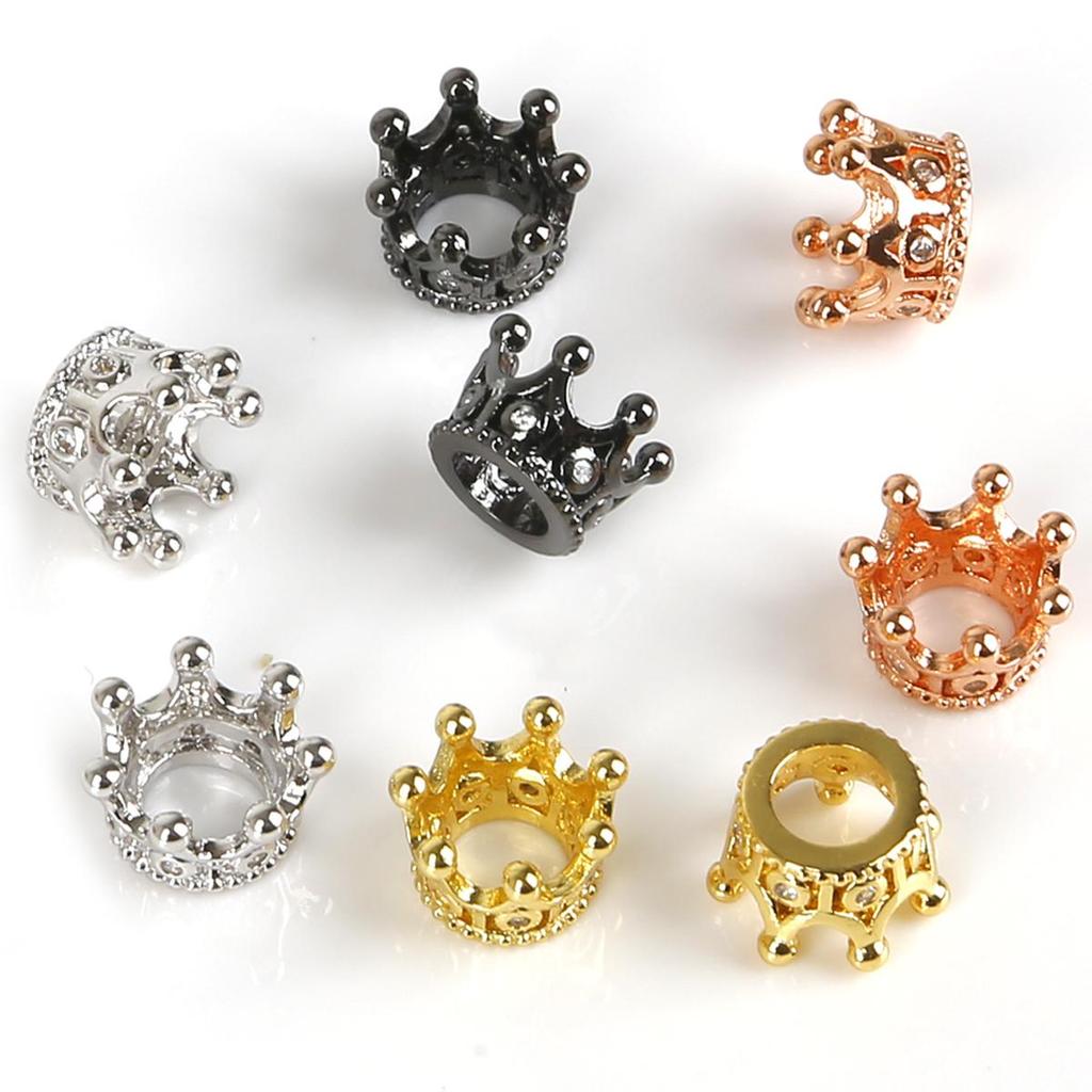 2Pcs Small Crown Accessories For Jewelry Component DIY Charm Decoration