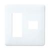 Full Color Modern Plate for 4 3 Standard Plate White Set of 100 WN6074SW100 (for + 1)