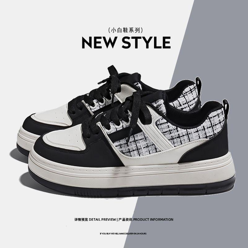 Women Low Top Thick Sole Sneakers Chic Style Casual Streetwear