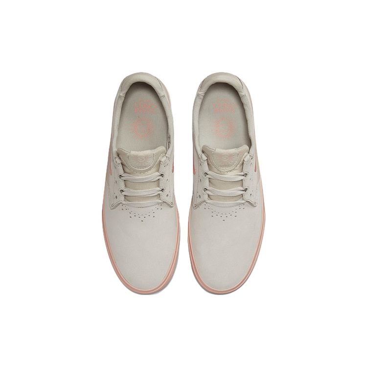 Nike SB Шейн Кожа Спортивные Дышащие Легкие Прочные Нескользящие Низкие Кеды Унисекс Серый Розовый BV0657-106