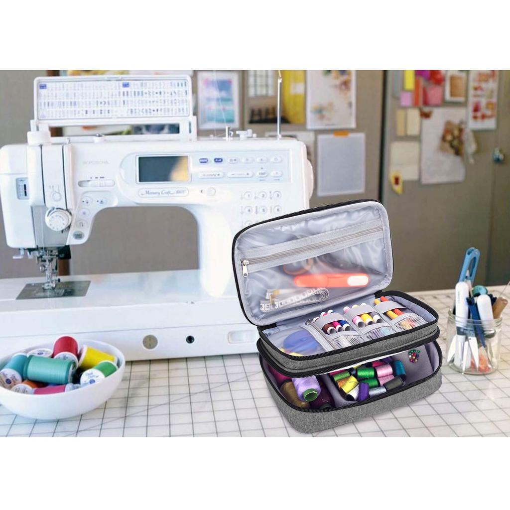 Luxja Sewing Bag Sewing Box Sewing Box Gray [Bag Only] L,
