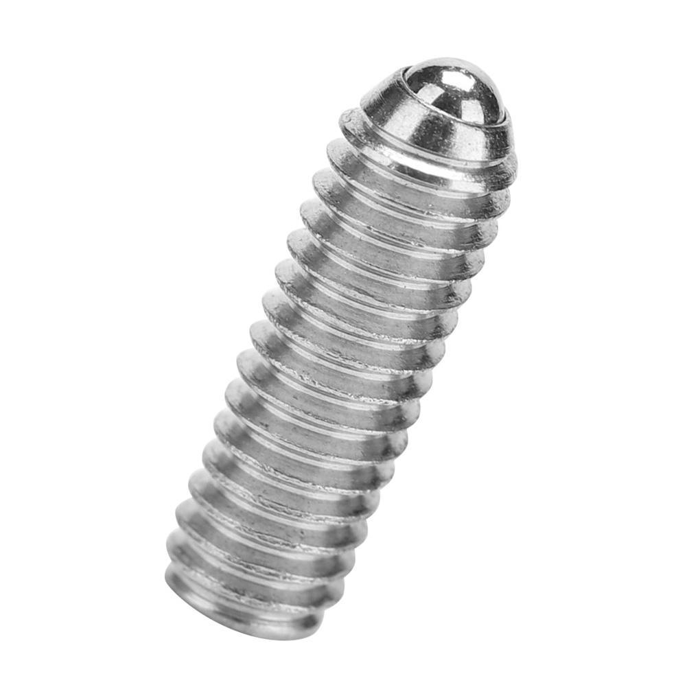 Steel Spring Ball Plunger Hex Bolt Socket Fixing Screws Positioning Bead (M6*12, 20pcs)
