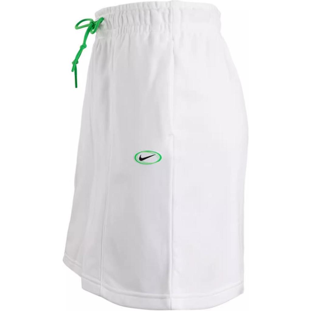 Nike NSW Dance Society Logo Solid Knit Breathable Shorts Women Bottoms White DV3319-100