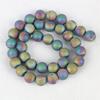 10mm Purple Gold Color Round Crystal Cave Agates Onyx Loose Beads Women Girls Accessories Parts for Jewelry Making Design