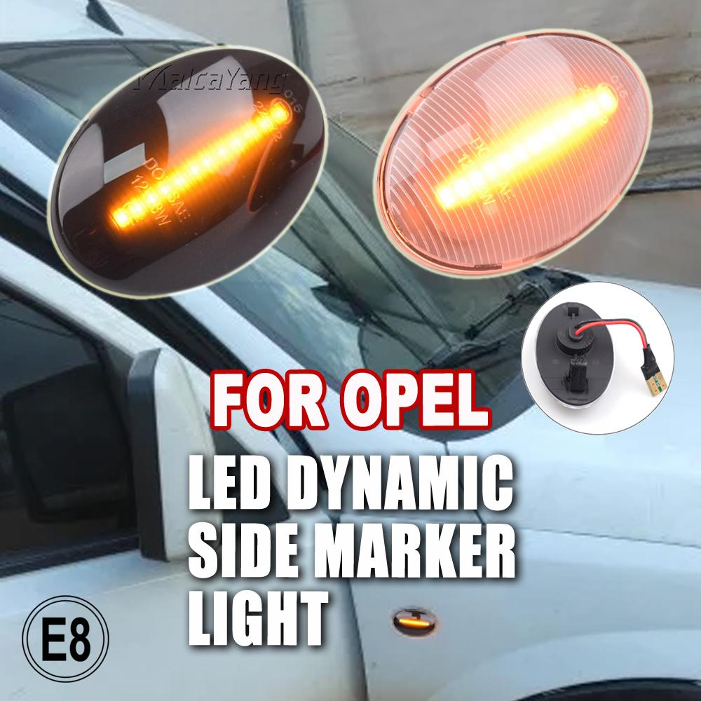 Динамические светодиодные боковые габаритные огни для Opel Astra F Corsa B Sintra Tigra Combo C Corsa C Meriva A Повторитель Поворотник