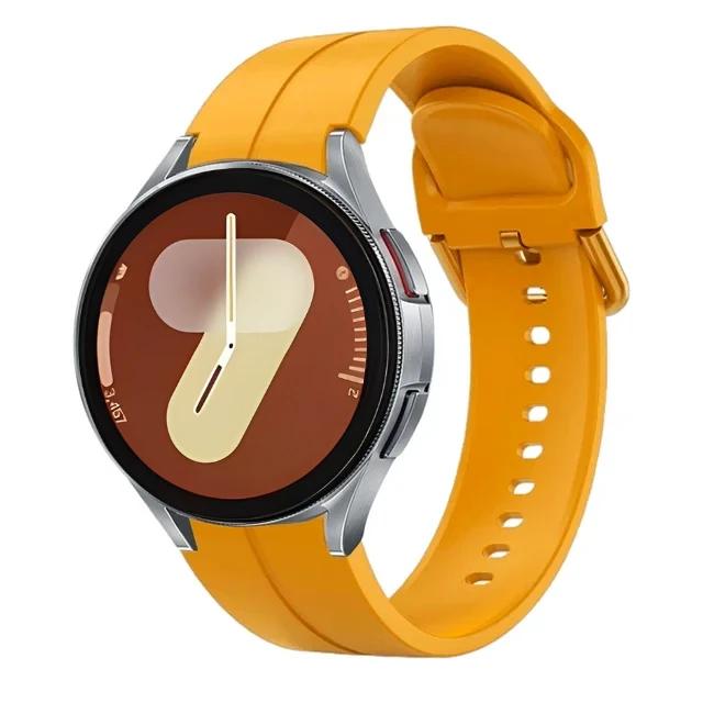 Оригинальный силиконовый ремешок для Samsung Galaxy Watch 7/6/5/4 44мм 40мм 5 Pro Спортивный браслет Galaxy Watch 6 4 Classic 47мм 43мм Ремешок