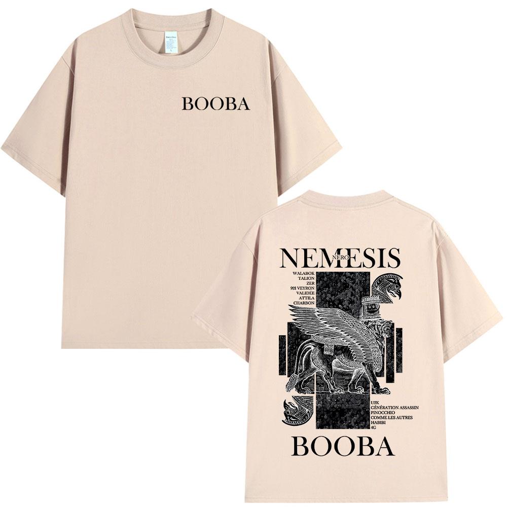 Rap Artist Booba Nero Nemesis Album Graphic T-shirt for Men and Women, Hip-hop Fashion Summer Print 100% Pure Cotton T-shirt