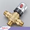 Латунный термостатический смесительный клапан Постоянная температура воды Клапан душевого смесителя Термостат Клапан смесителя для ванной комнаты кухни