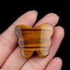 1Pc Reiki Healing Crystal Carved Butterfly Ornament Decoration,Natural Stone Gemstone Energy Generator for Home Decor Jewelry Gifts 32-35x26-30 Mm