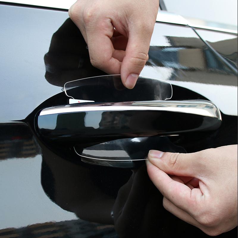AQN2 Juego de 4 pegatinas transparentes para manijas de coche, pegatinas para puertas de coche, para Toyota Corolla Camry Rav4 Yaris