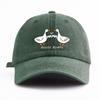 pc GOOSE BUMP Print Washed Baseball Cap for AdultsMinimalist Retro Style Casual Soft Adjustable Dad Hat Perfect As Gift