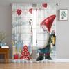 Рождественские зимние гномы прозрачные шторы для детской спальни гостиной вуалевые шторы рождественские кухонные тюлевые шторы