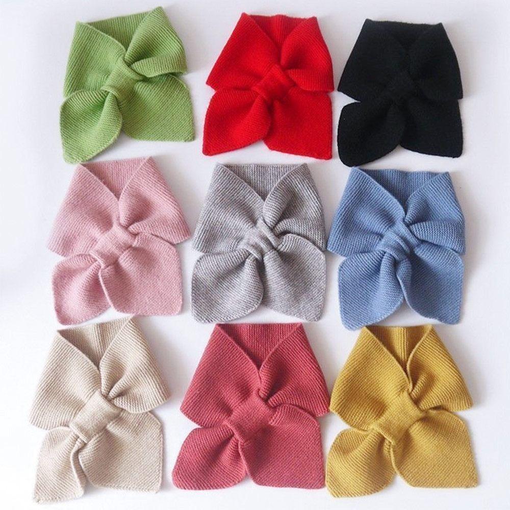 Windproof Cross Scarf Warm Sweater Bowtie Winter Neck Warmer  Women