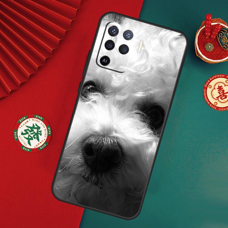 Чехол для щенка Бишон Фризе для Oppo A78 A98 A58 A38 A18 A54 A74 A94 A80 A60 A40 A96 A76 A16 A15 A17 A57 A5 A6 Pro