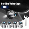 For BMW M E46 E90 E60 4PCS Car Metal Wheel Tire Valve Caps Tyre Stem Cover For BMW X1 X3 X5 X6 1 2 3 5 7 Series F15 F16 F20 F22 F30 F32 G30 Sticker