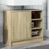 VidaXL Sink Cabinet Sonoma Oak 63x29x55 Cm Engineered Wood, Bathroom Cabinet, Storage Cabinet Room 848131
