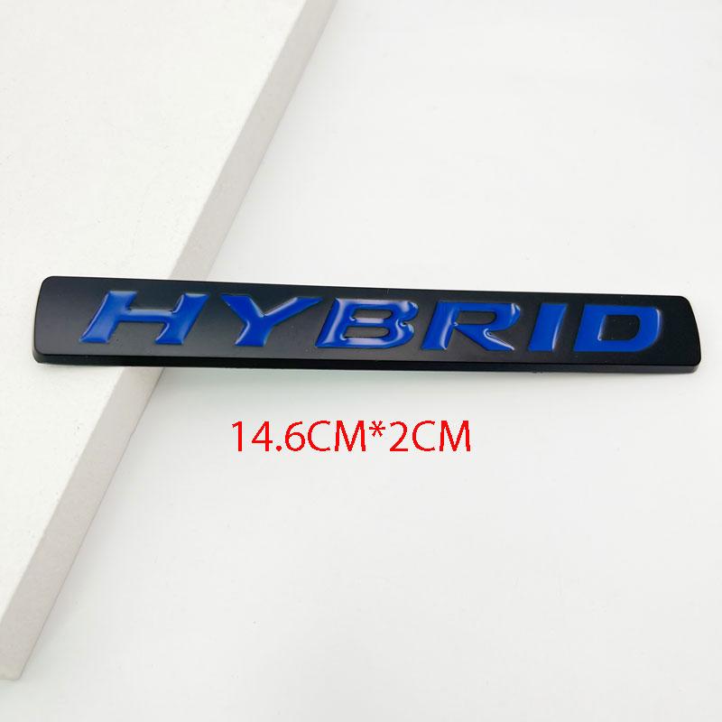 1 шт. 3D Металлическая Эмблема HYBRID для Заднего Бампера, Багажника, Буквенный Значок, Наклейка на Бок Передней Двери, Эмблема, Совместимая со Всеми Гибридными Версиями Автомобилей
