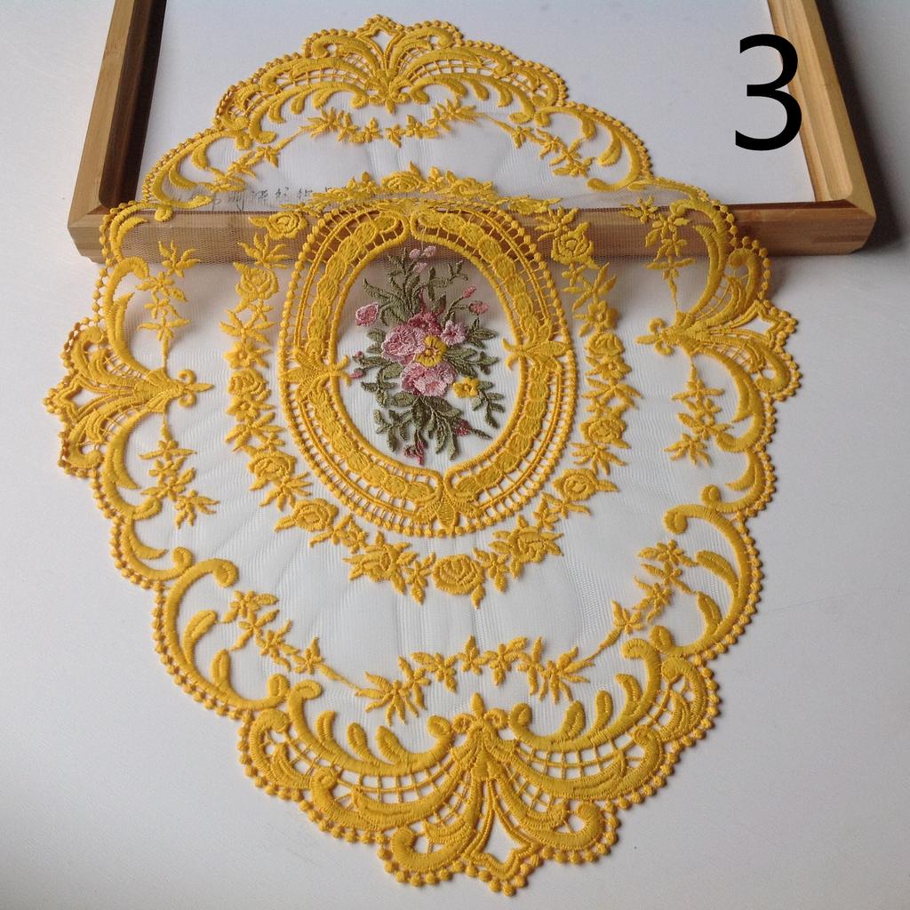 Винтажная кружевная салфетка для столовых приборов, вышитая скатерть, декоративные салфетки для столовой, вечеринки, свадьбы, антикварные подставки под кофе, салфетки для столовых приборов