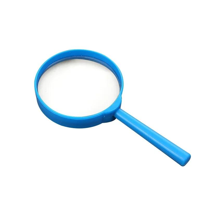 5pcs 60mm 3X Handheld Magnifier Portable Magnifying LoupeReading Glass Lens Kids Inspection for Reading Colorful