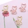 10pcs Metal Metal Paperclip Cartoon Paper Decorative Clip Students Stationery Bookmark Holder Home