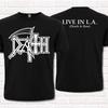 Death Live In L.A. Black T-Shirt, Death and Raw. Technical Progressive Death Metal
