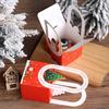 10pcs Paper Christmas Fruit Packaging Box Cute Xmas Eve Packaging Bag Christmas Gift Box  Chocolate
