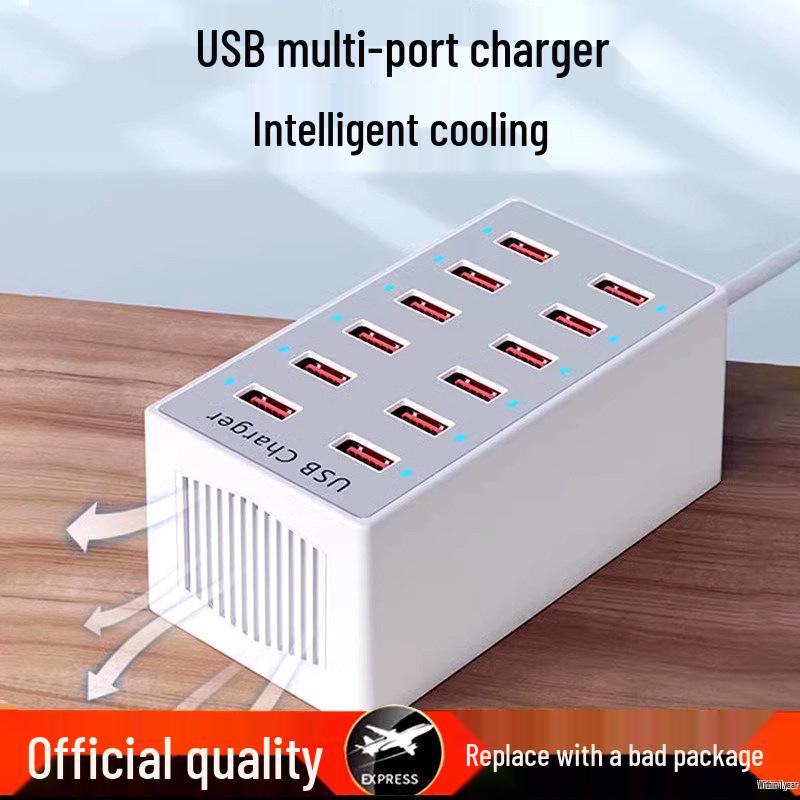 Многопортовая USB-зарядная станция: Быстрое настольное зарядное устройство с 10, 20 или 50 портами для телефонов